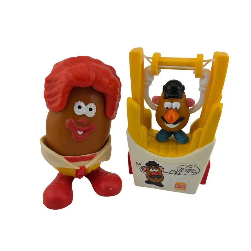 McDonalds Burger King Mr Potato Head Vintage Mixed Toy Lot 1998 1999  Nostalgia